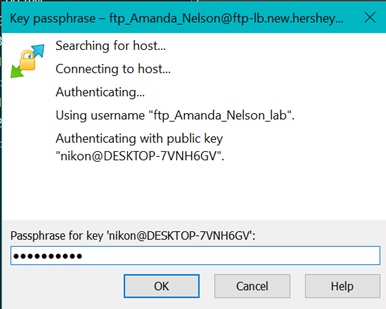 WinSCP's key passphrase